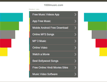 Tablet Screenshot of 1000music.com